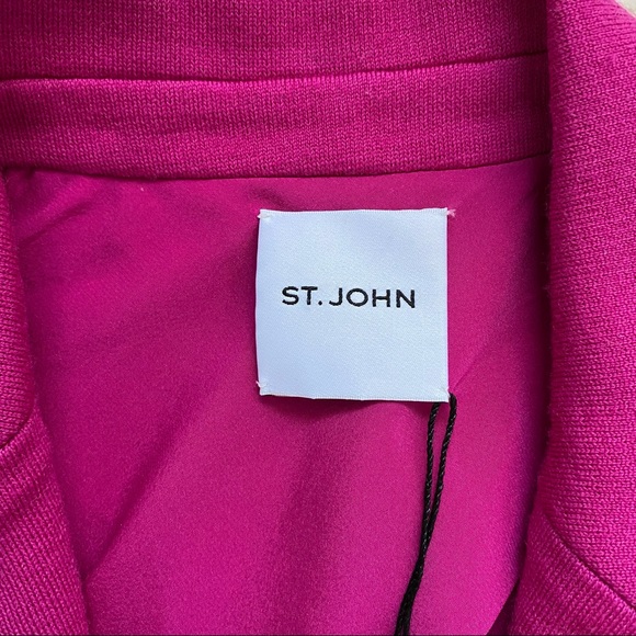 St. John Milano Wool Knit Jacket in orchid - Picture 3 of 16
